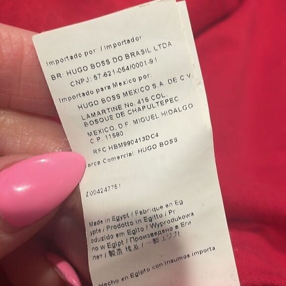 Hugo boss, boss orange, men’s | red V-neck t-shirt | Size XL. - Picture 9 of 9